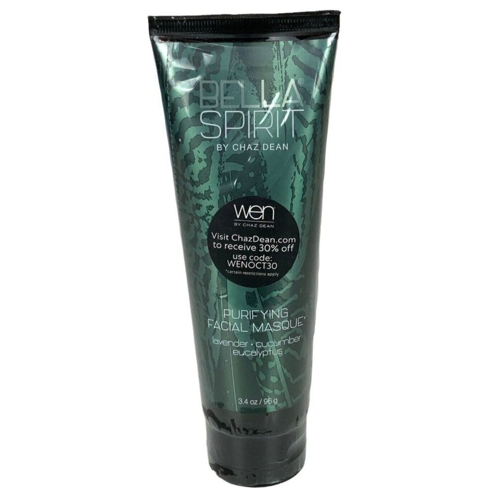 Bella Spirit Purifying Facial Masque Lavender Cucumber Eucalyptus 3.4oz